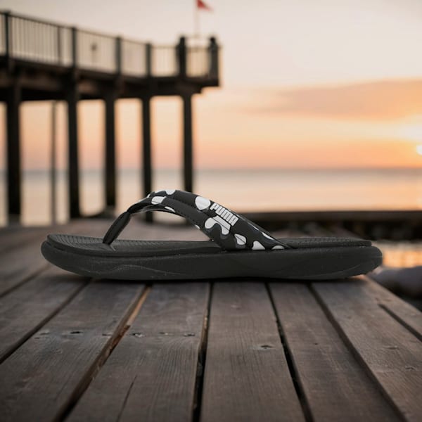 Royalcat Softride Cara Women's Flip-Flops, PUMA Black-Strong Gray-Cool Light Gray, extralarge-IND
